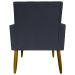 Kit 3 Poltronas Decorativa Para Sala Recepção Manicure Consultório Mari Suede Preto