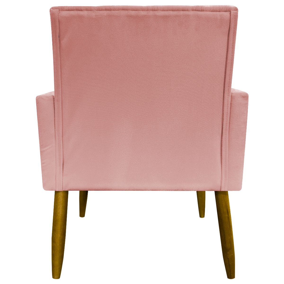 Kit 3 Poltronas Decorativa Para Sala Recepção Manicure Consultório Mari Suede Rosê