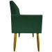 Kit 3 Poltronas Decorativa Para Sala Recepção Manicure Consultório Mari Suede Verde