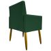 Kit 3 Poltronas Decorativa Para Sala Recepção Manicure Consultório Mari Suede Verde
