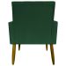 Kit 3 Poltronas Decorativa Para Sala Recepção Manicure Consultório Mari Suede Verde