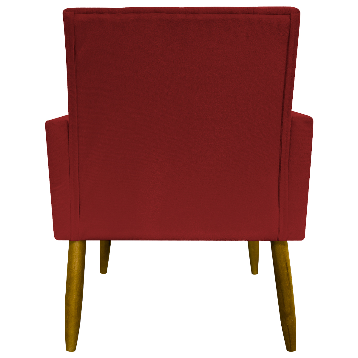 Kit 3 Poltronas Decorativa Para Sala Recepção Manicure Consultório Mari Suede Vermelho