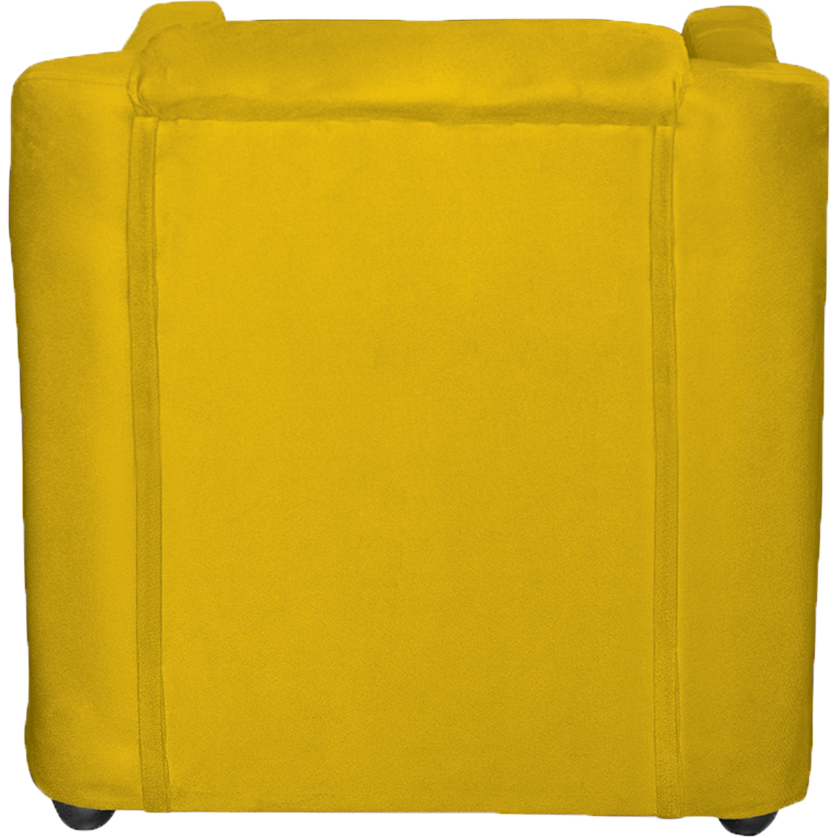 Kit 3 Poltronas Decorativa Para Sala Recepção Manicure Consultório Mila Suede Amarelo Pés De Plástico Cromado