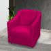 Kit 3 Poltronas Decorativa Para Sala Recepção Manicure Consultório Mila Suede Pink Pés De Plástico Cromado