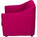 Kit 3 Poltronas Decorativa Para Sala Recepção Manicure Consultório Mila Suede Pink Pés De Plástico Cromado