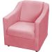 Kit 3 Poltronas Decorativa Para Sala Recepção Manicure Consultório Mila Suede Rosê Pés De Plástico Cromado