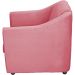 Kit 3 Poltronas Decorativa Para Sala Recepção Manicure Consultório Mila Suede Rosê Pés De Plástico Cromado