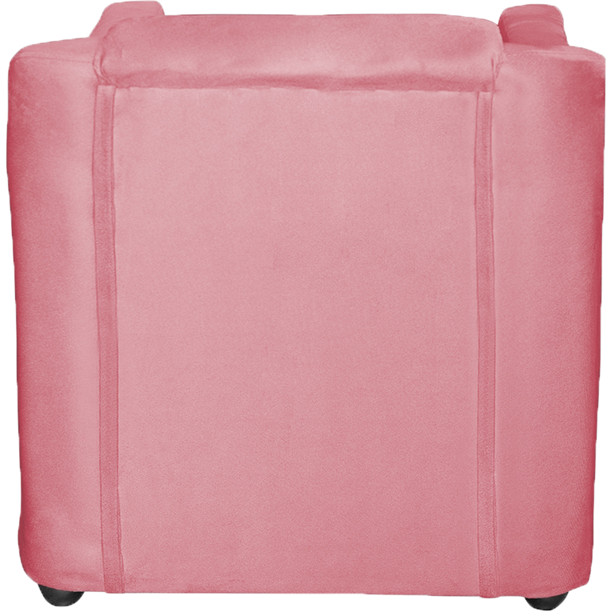 Kit 3 Poltronas Decorativa Para Sala Recepção Manicure Consultório Mila Suede Rosê Pés De Plástico Cromado