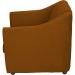 Kit 3 Poltronas Decorativa Para Sala Recepção Manicure Consultório Mila Suede Terracota Pés De Plástico Cromado