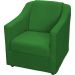 Kit 3 Poltronas Decorativa Para Sala Recepção Manicure Consultório Mila Suede Verde Pés De Plástico Cromado