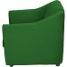 Kit 3 Poltronas Decorativa Para Sala Recepção Manicure Consultório Mila Suede Verde Pés De Plástico Cromado
