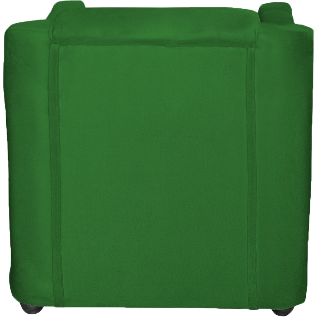 Kit 3 Poltronas Decorativa Para Sala Recepção Manicure Consultório Mila Suede Verde Pés De Plástico Cromado