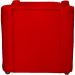 Kit 3 Poltronas Decorativa Para Sala Recepção Manicure Consultório Mila Suede Vermelho Pés De Plástico Cromado