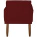 Kit 3 Poltronas Para Sala, Manicure, Quarto Decorativas Beatriz Com Base Suede Bordô Pé Castanho - Clique E Decore