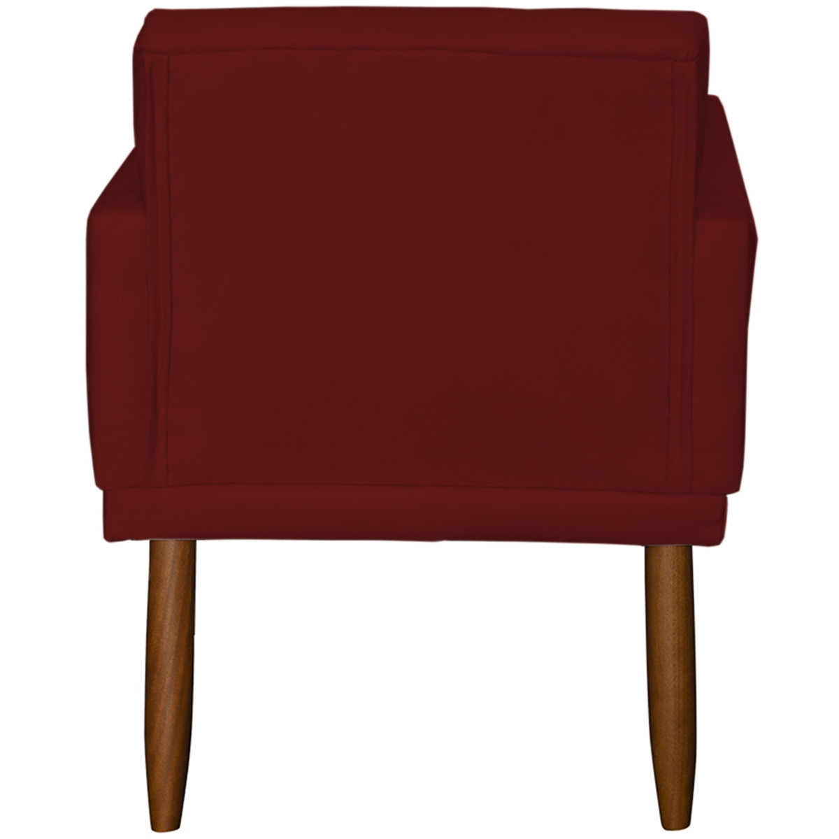 Kit 3 Poltronas Para Sala, Manicure, Quarto Decorativas Beatriz Com Base Suede Bordô Pé Castanho - Clique E Decore