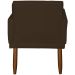Kit 3 Poltronas Para Sala, Manicure, Quarto Decorativas Beatriz Com Base Suede Marrom Pé Castanho - Clique E Decore