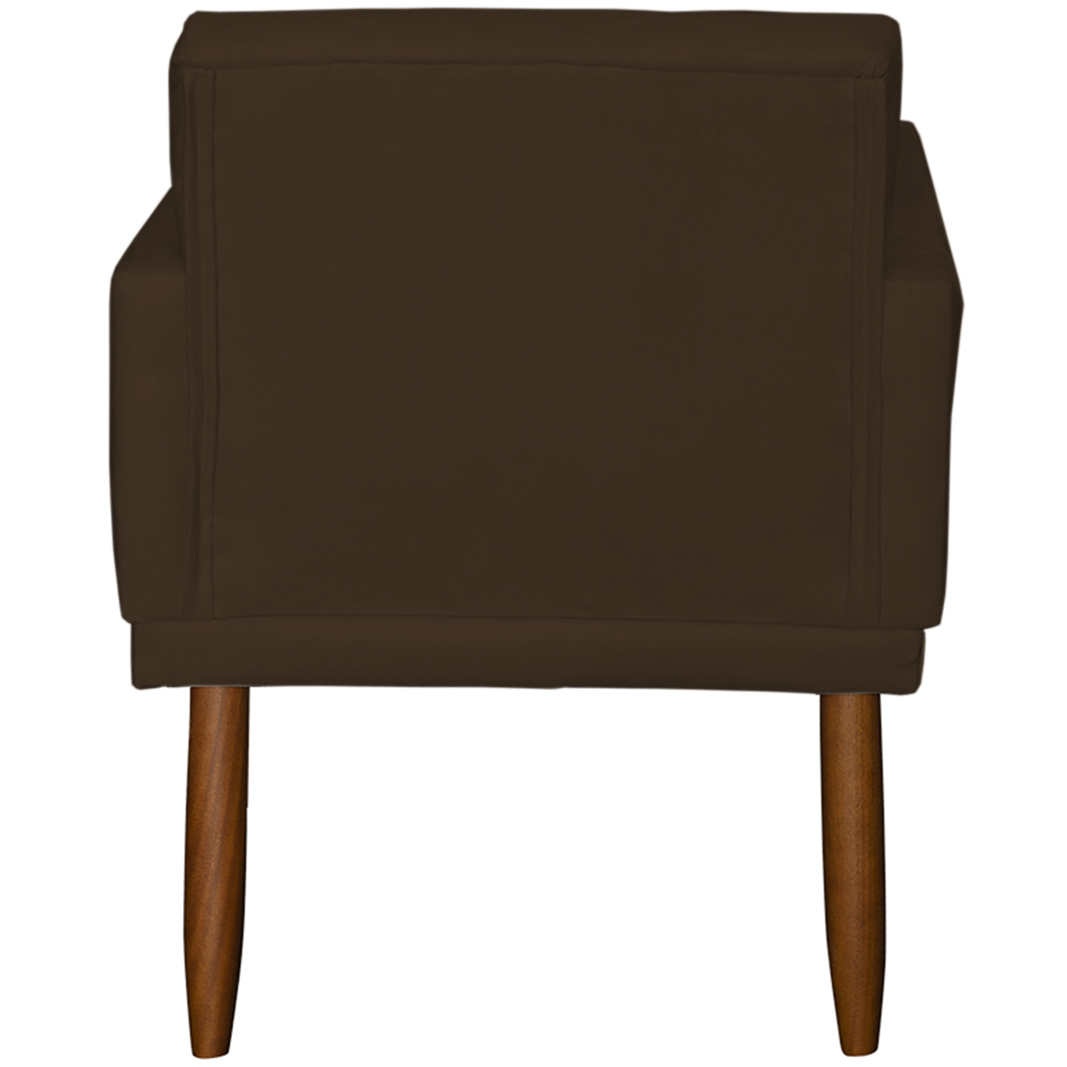 Kit 3 Poltronas Para Sala, Manicure, Quarto Decorativas Beatriz Com Base Suede Marrom Pé Castanho - Clique E Decore