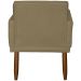 Kit 3 Poltronas Para Sala, Manicure, Quarto Decorativas Beatriz Com Base Suede Nude Pé Castanho - Clique E Decore