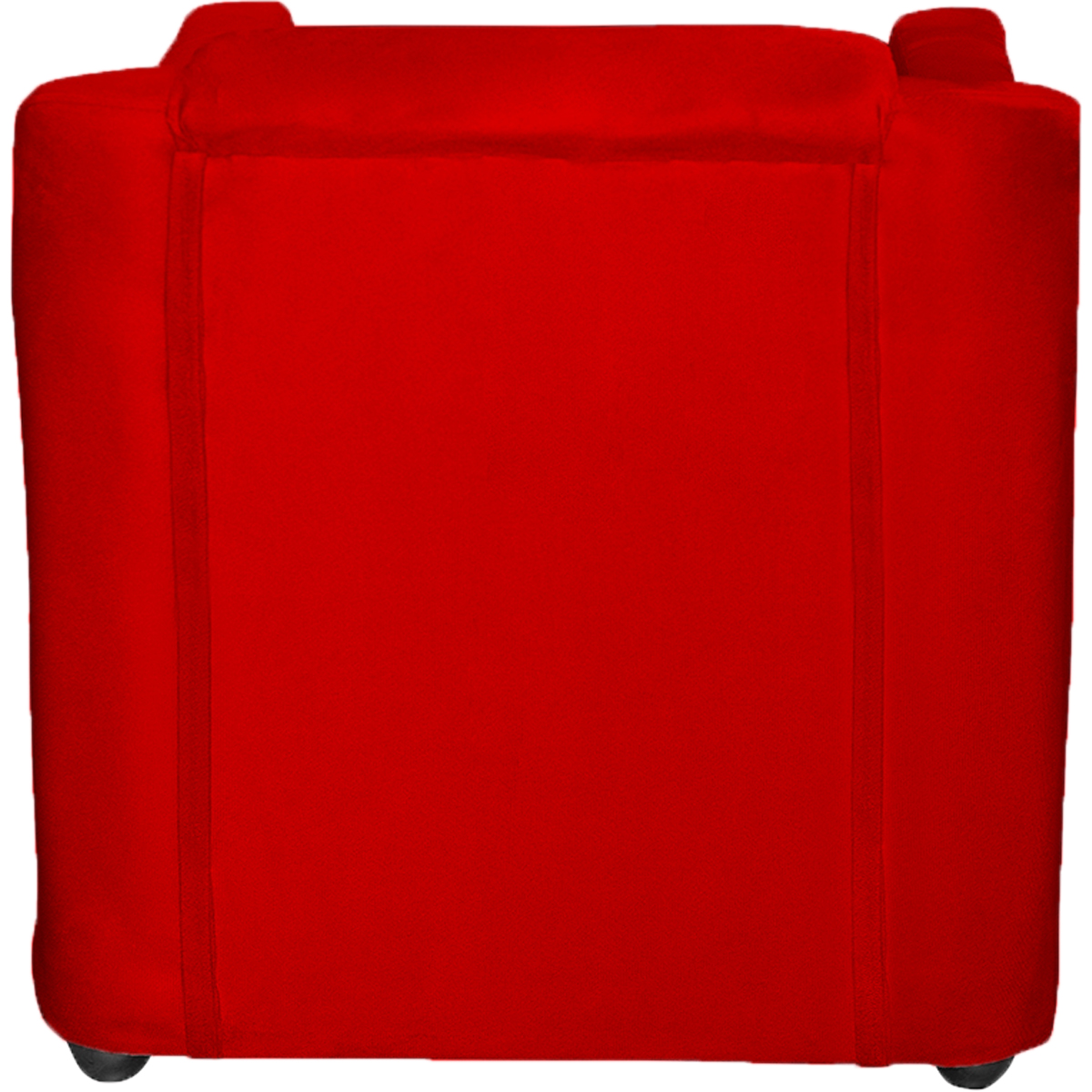 Kit 4 Poltronas Decorativas Para Sala Mila Suede Vermelho Pé De Plástico - Clique E Decore