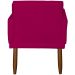 Kit 4 Poltronas Para Sala Decorativas E Confortáveis Beatriz Com Base Suede Nude Pé Castanho - Clique E Decore