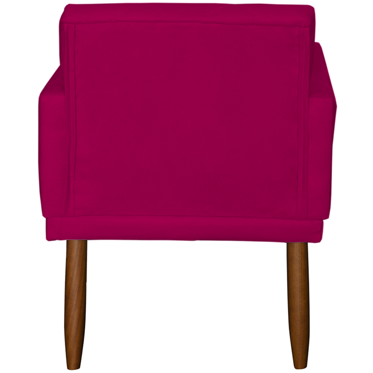 Kit 4 Poltronas Para Sala Decorativas E Confortáveis Beatriz Com Base Suede Nude Pé Castanho - Clique E Decore