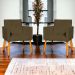 Kit 6 Poltronas Decorativas Confortáveis Para Sala Nina Suede Marrom Pé Castanho - Clique E Decore