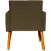 Kit 6 Poltronas Decorativas Confortáveis Para Sala Nina Suede Marrom Pé Castanho - Clique E Decore
