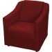 Kit 6 Poltronas Decorativas Para Sala Mila Suede Bordô Pé De Plástico - Clique E Decore