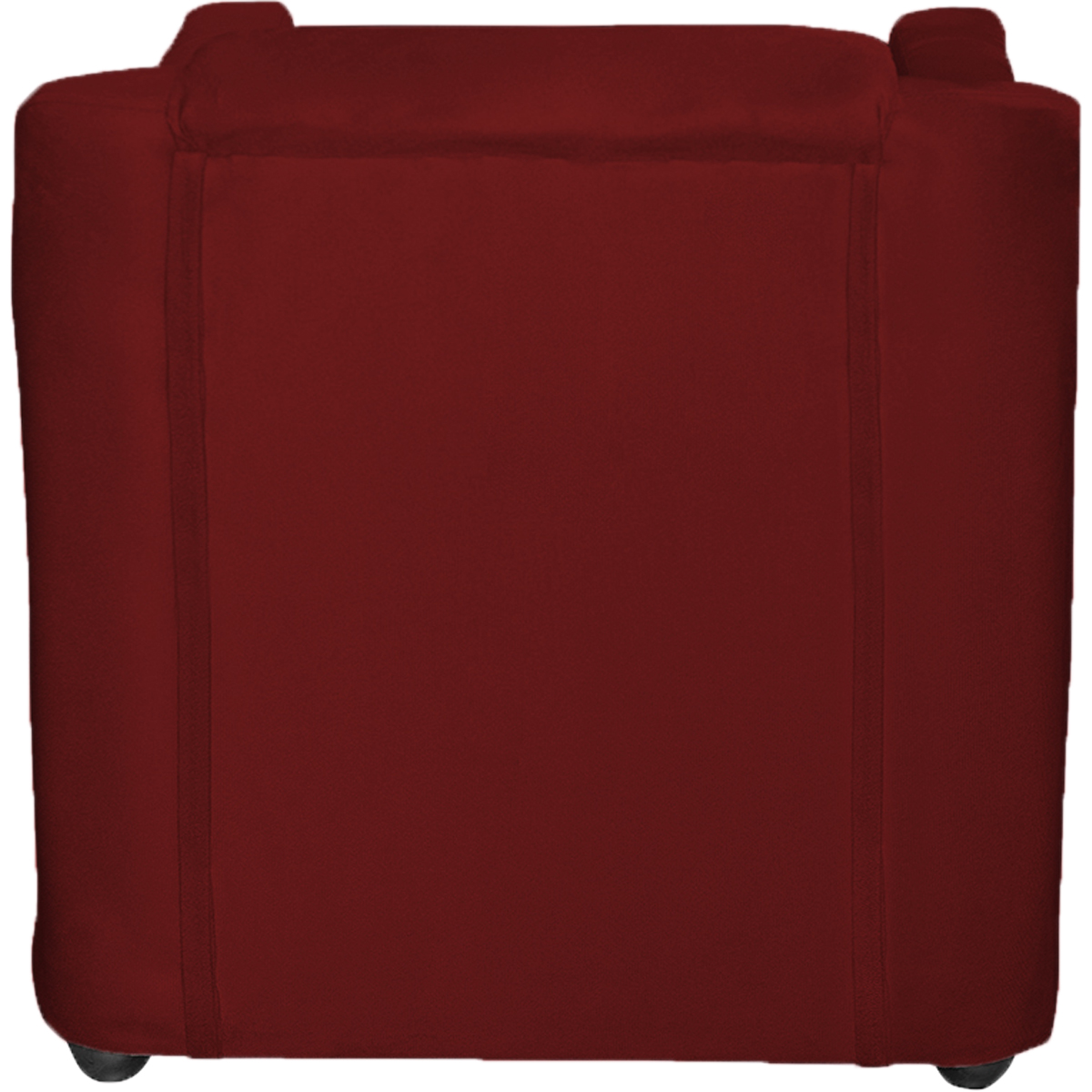 Kit 6 Poltronas Decorativas Para Sala Mila Suede Bordô Pé De Plástico - Clique E Decore