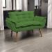 Namoradeira Decorativa Para Sala Recepção Manicure Consultório Escritório Suede Verde
