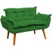 Namoradeira Decorativa Para Sala Recepção Manicure Consultório Escritório Suede Verde