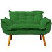 Namoradeira Decorativa Para Sala Recepção Manicure Consultório Escritório Suede Verde