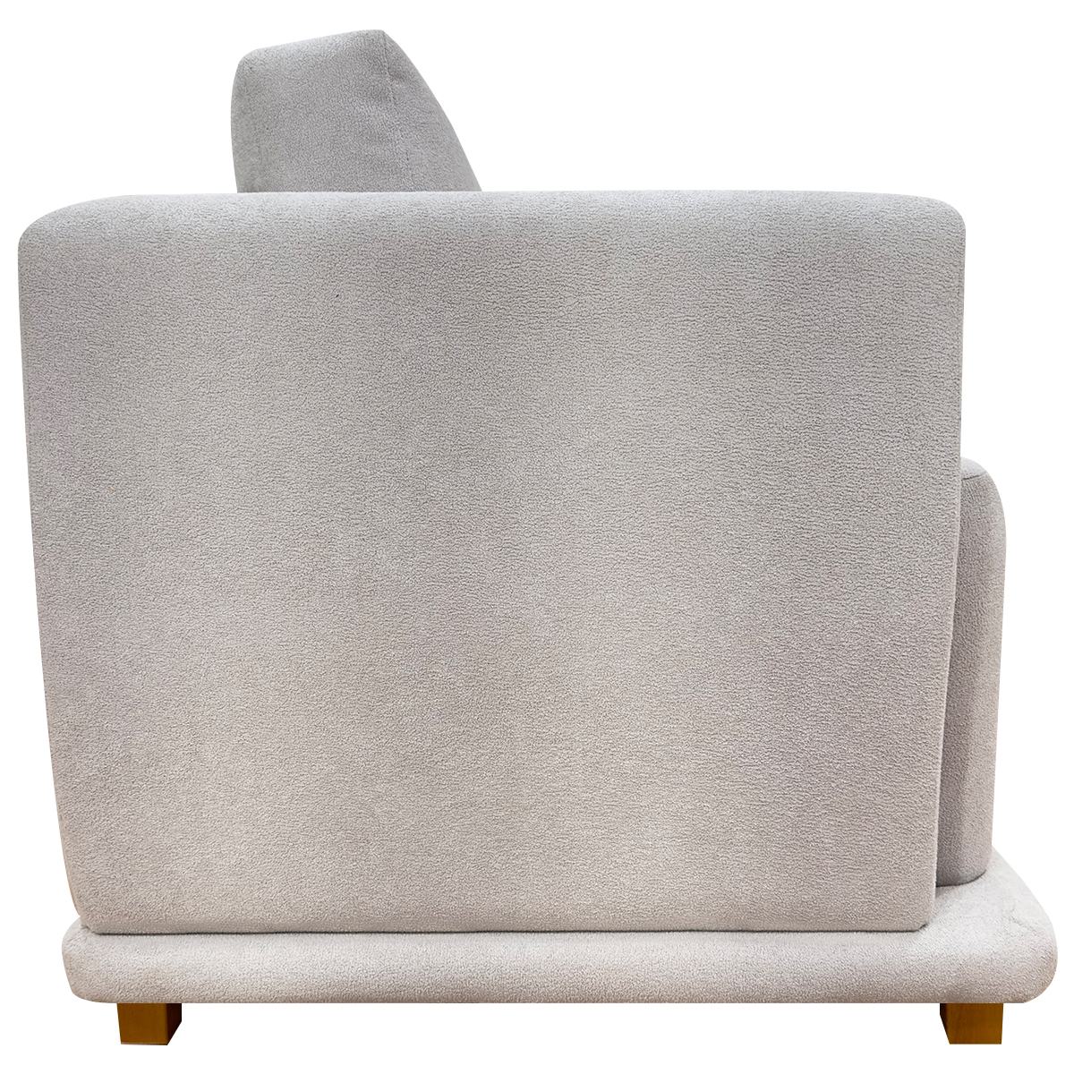 Poltrona Decorativa Bridge Para Sala Luxo Confortável Reforçada Bouclé Premium Bege
