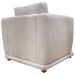 Poltrona Decorativa Bridge Para Sala Luxo Confortável Reforçada Bouclé Premium Bege