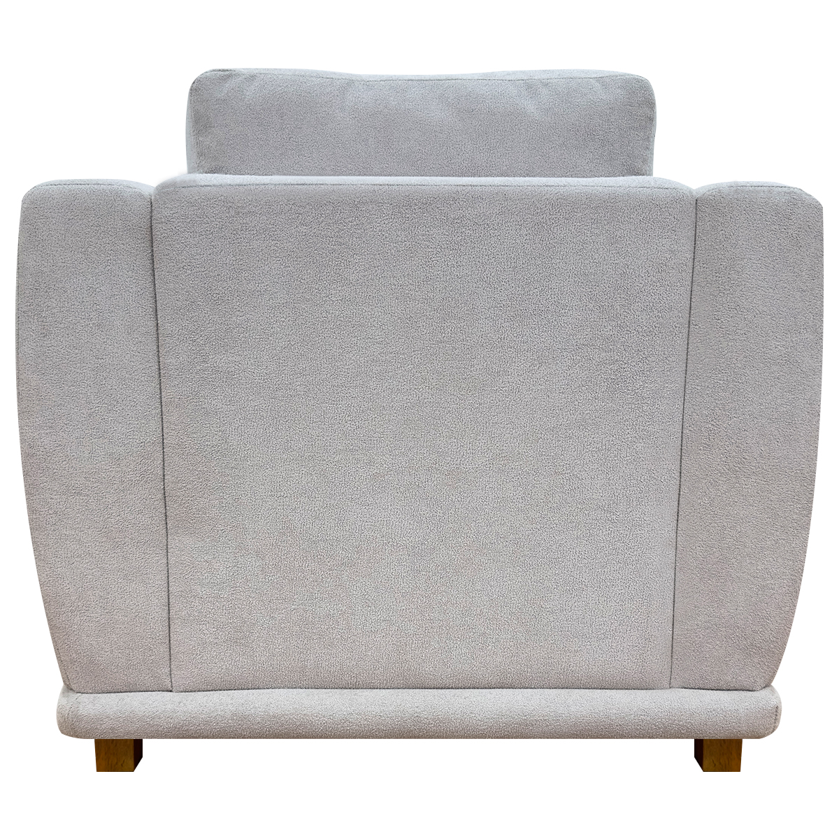 Poltrona Decorativa Bridge Para Sala Luxo Confortável Reforçada Bouclé Premium Bege