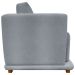 Poltrona Decorativa Bridge Para Sala Luxo Confortável Reforçada Bouclé Premium Cinza