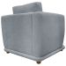 Poltrona Decorativa Bridge Para Sala Luxo Confortável Reforçada Bouclé Premium Cinza