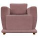 Poltrona Decorativa Bridge Para Sala Luxo Confortável Reforçada Bouclé Premium Rosê