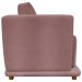 Poltrona Decorativa Bridge Para Sala Luxo Confortável Reforçada Bouclé Premium Rosê