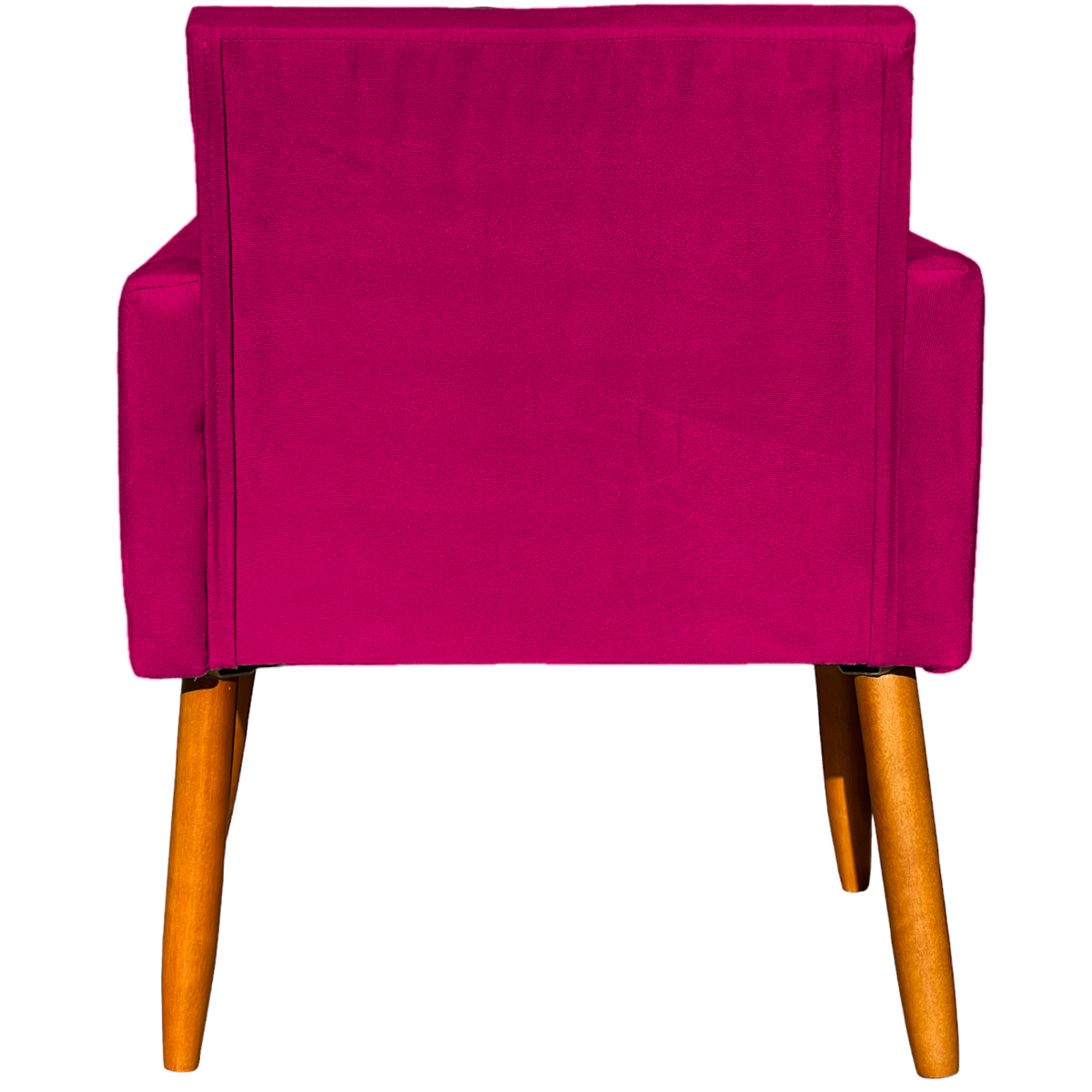Poltrona Decorativa Confortável Para Sala Recepção Consultório Cadeira Nina Suede Pink