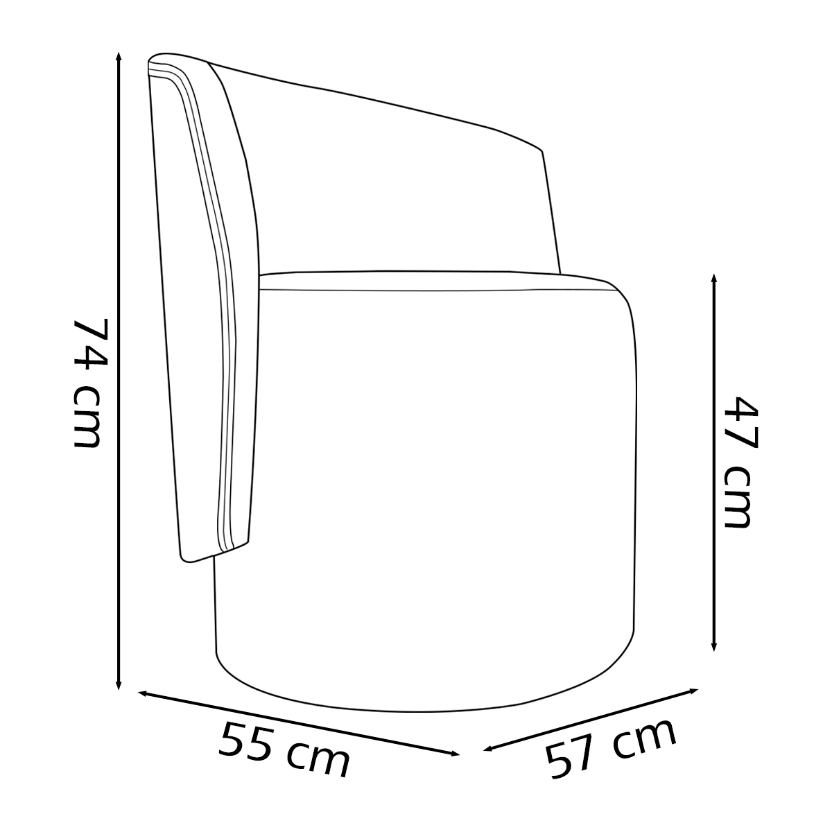 Poltrona Decorativa Orgânica Para Sala Recepção Aura Boucle Luxo Premium Bege