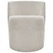 Poltrona Decorativa Orgânica Para Sala Recepção Aura Boucle Luxo Premium Bege