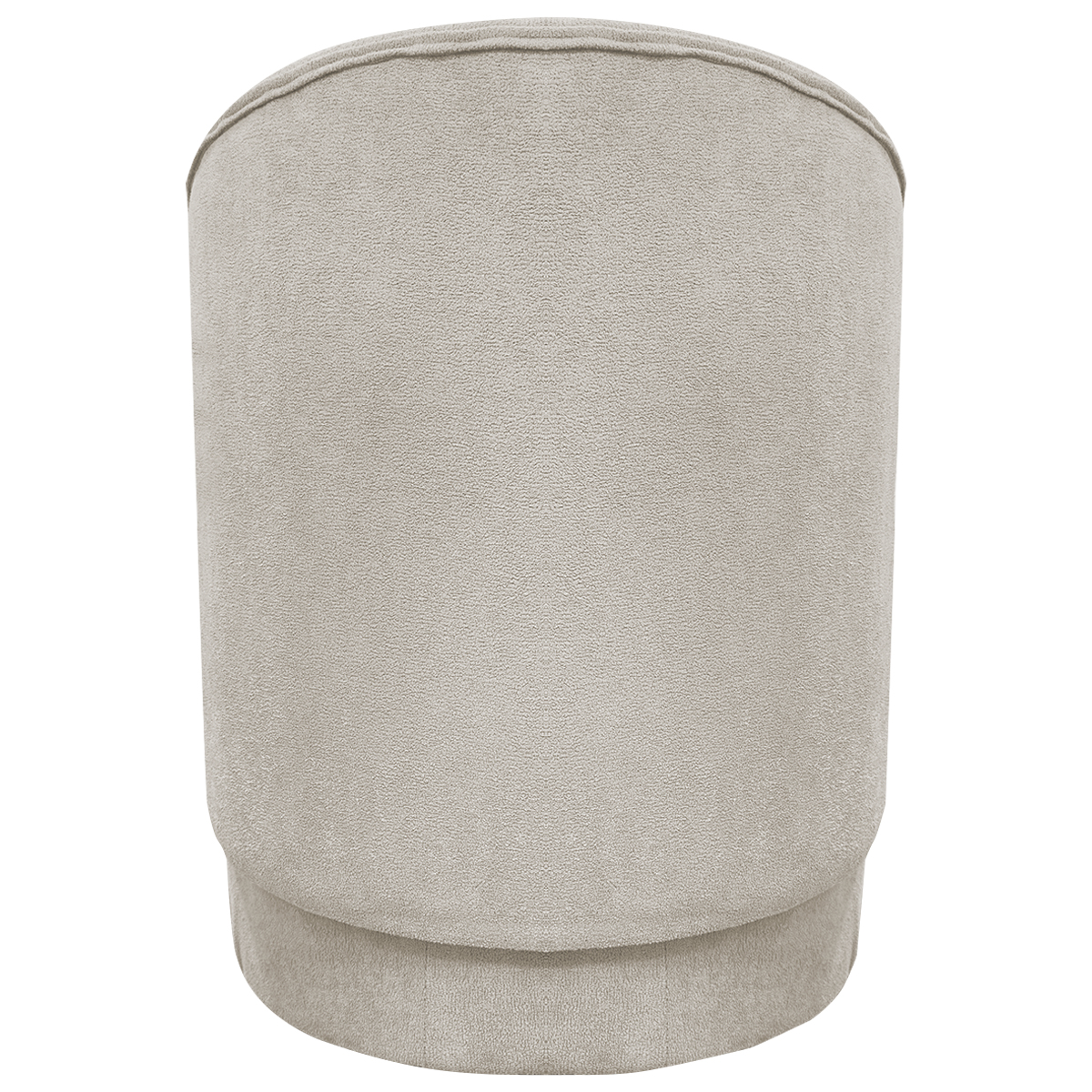 Poltrona Decorativa Orgânica Para Sala Recepção Aura Boucle Luxo Premium Bege