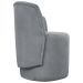 Poltrona Decorativa Orgânica Para Sala Recepção Aura Boucle Luxo Premium Cinza