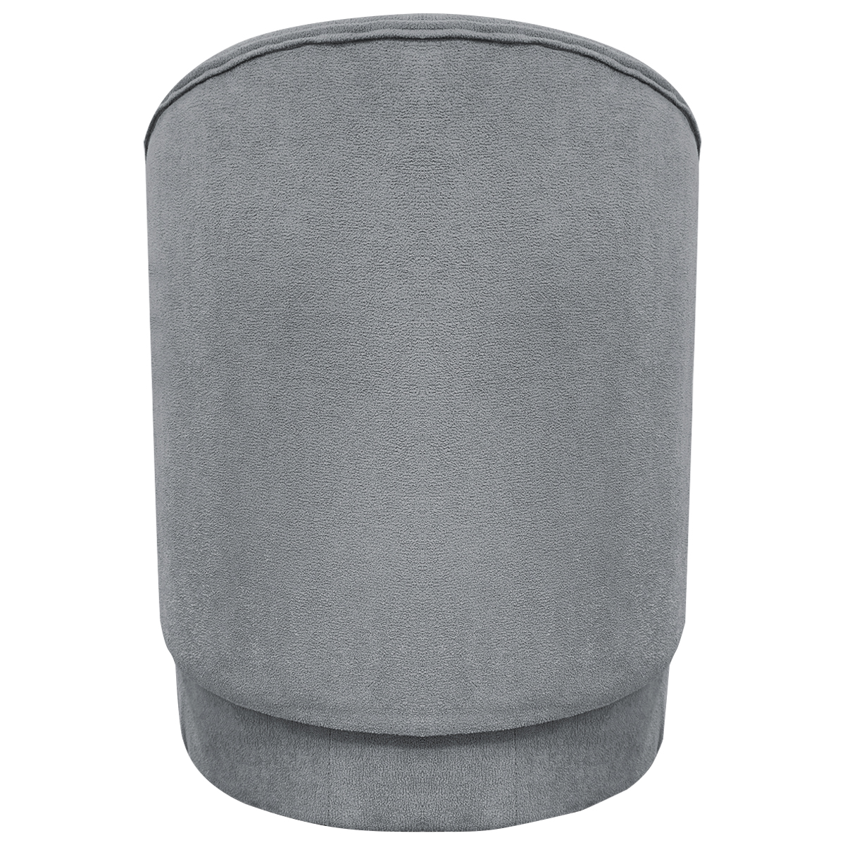 Poltrona Decorativa Orgânica Para Sala Recepção Aura Boucle Luxo Premium Cinza