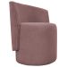 Poltrona Decorativa Orgânica Para Sala Recepção Aura Boucle Luxo Premium Rosê