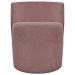 Poltrona Decorativa Orgânica Para Sala Recepção Aura Boucle Luxo Premium Rosê