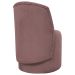 Poltrona Decorativa Orgânica Para Sala Recepção Aura Boucle Luxo Premium Rosê
