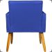 Poltrona Decorativa Para Sala Recepção Consultório Escritório Nina Corino Azul Royal