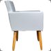 Poltrona Decorativa Para Sala Recepção Consultório Escritório Nina Corino Branco